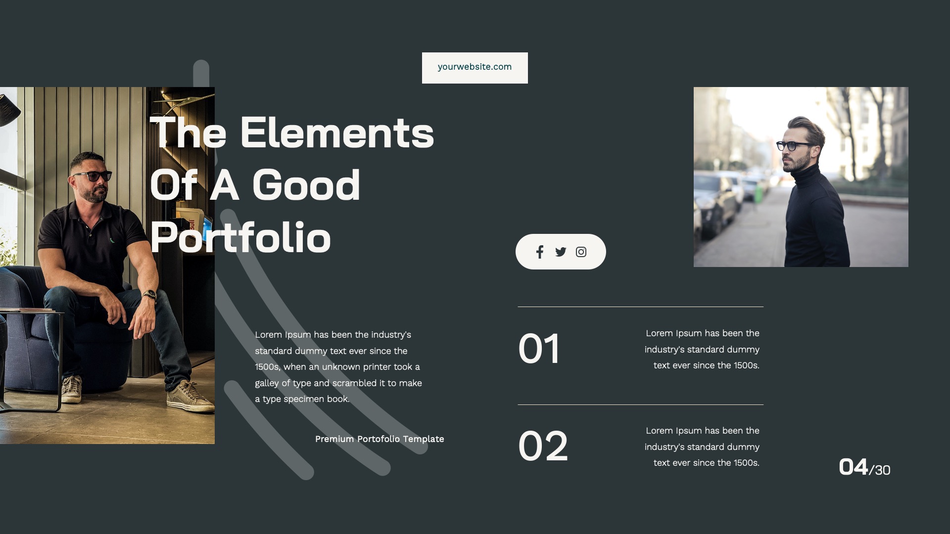 Portfolio Keynote Template, Presentation Templates GraphicRiver